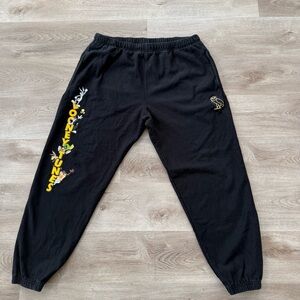 October's Very Own Sweatpants OVO Looney Tunes Men's 3XL Faded Black Rare